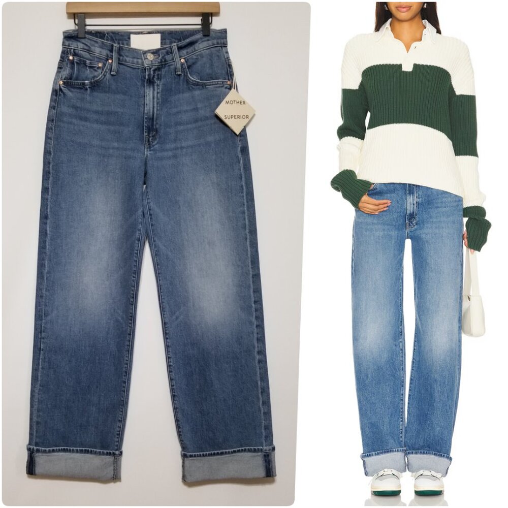 NWT Mother The Dodger Skimp Cuff Music Is The Medium Loose Straight Leg 27 $258